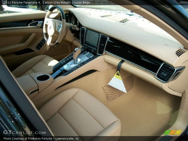 Carbon Grey Metallic / Luxor Beige 2011 Porsche Panamera 4