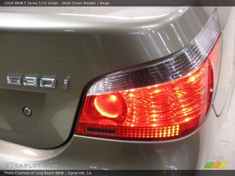 Olivin Green Metallic / Beige 2006 BMW 5 Series 530i Sedan