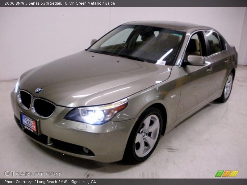 Olivin Green Metallic / Beige 2006 BMW 5 Series 530i Sedan