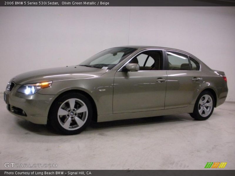 Olivin Green Metallic / Beige 2006 BMW 5 Series 530i Sedan