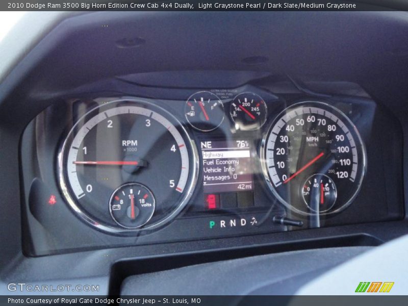 Light Graystone Pearl / Dark Slate/Medium Graystone 2010 Dodge Ram 3500 Big Horn Edition Crew Cab 4x4 Dually