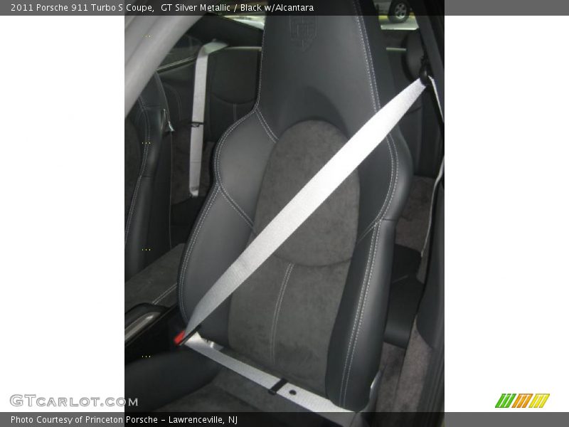 GT Silver Metallic / Black w/Alcantara 2011 Porsche 911 Turbo S Coupe