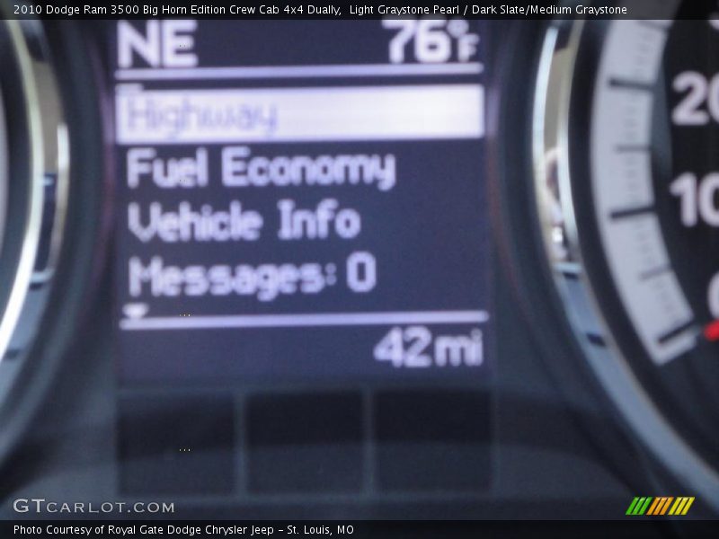 Light Graystone Pearl / Dark Slate/Medium Graystone 2010 Dodge Ram 3500 Big Horn Edition Crew Cab 4x4 Dually