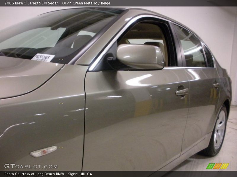 Olivin Green Metallic / Beige 2006 BMW 5 Series 530i Sedan