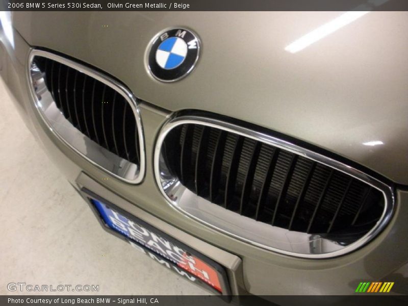 Olivin Green Metallic / Beige 2006 BMW 5 Series 530i Sedan