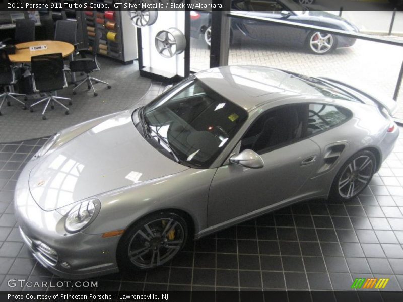 GT Silver Metallic / Black w/Alcantara 2011 Porsche 911 Turbo S Coupe