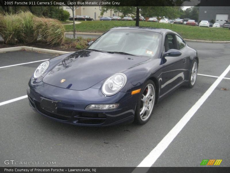 Lapis Blue Metallic / Stone Grey 2005 Porsche 911 Carrera S Coupe