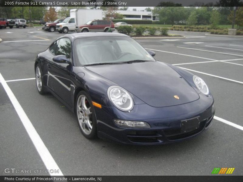 Lapis Blue Metallic / Stone Grey 2005 Porsche 911 Carrera S Coupe