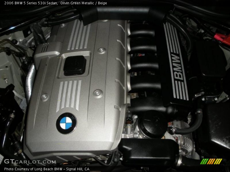 Olivin Green Metallic / Beige 2006 BMW 5 Series 530i Sedan