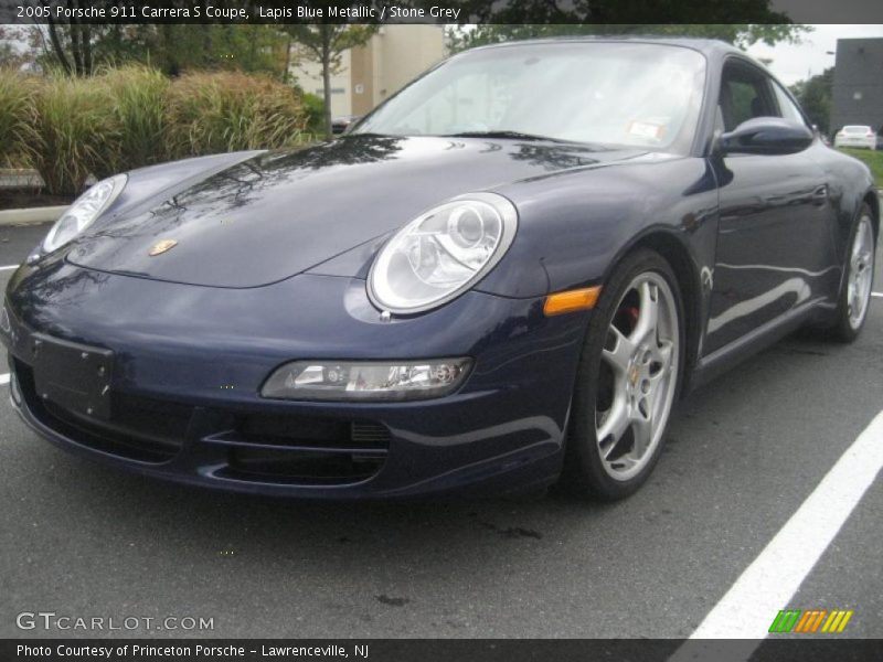 Lapis Blue Metallic / Stone Grey 2005 Porsche 911 Carrera S Coupe