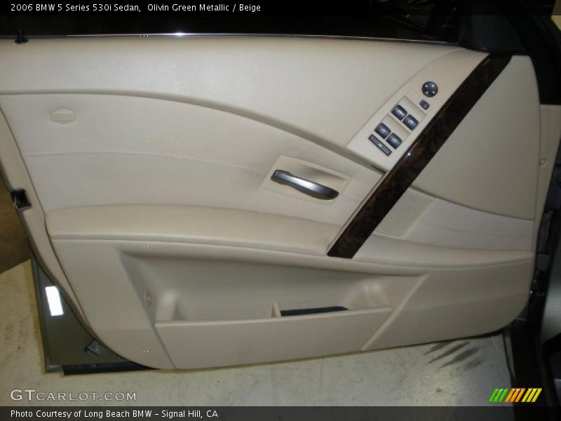 Olivin Green Metallic / Beige 2006 BMW 5 Series 530i Sedan