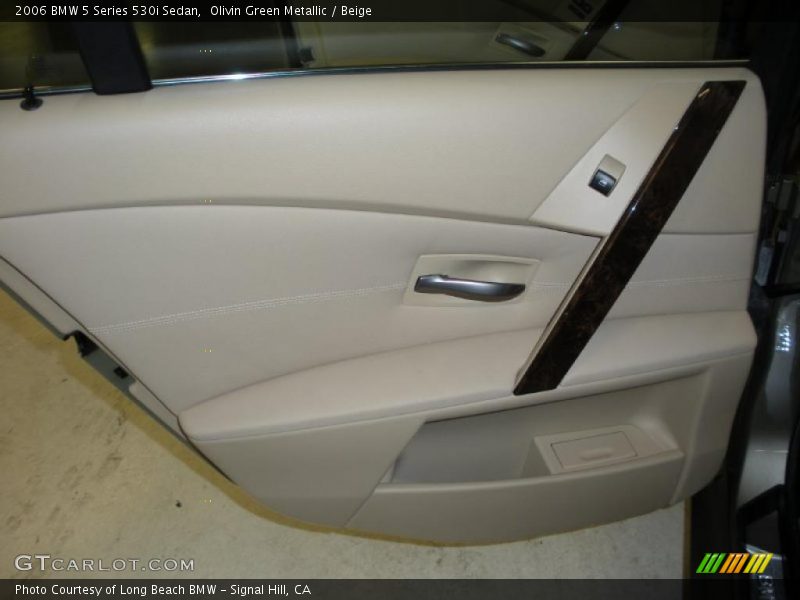 Olivin Green Metallic / Beige 2006 BMW 5 Series 530i Sedan