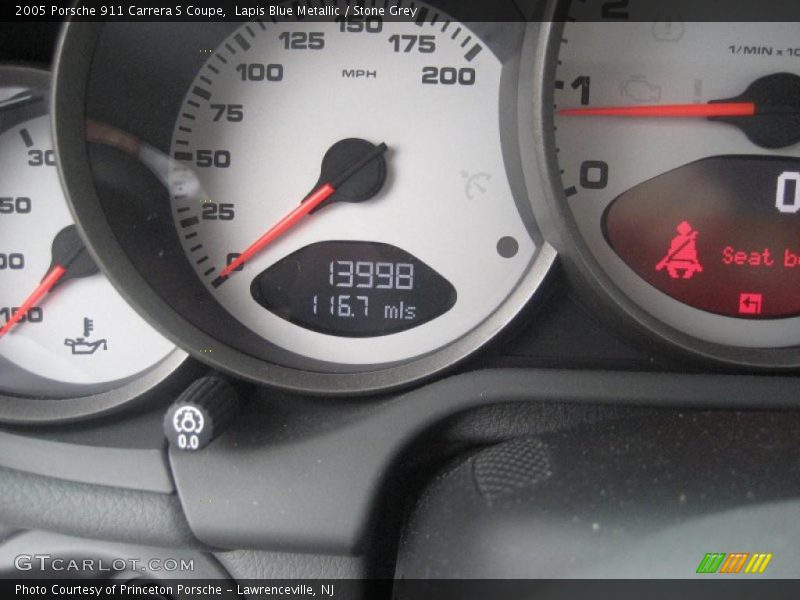 Lapis Blue Metallic / Stone Grey 2005 Porsche 911 Carrera S Coupe