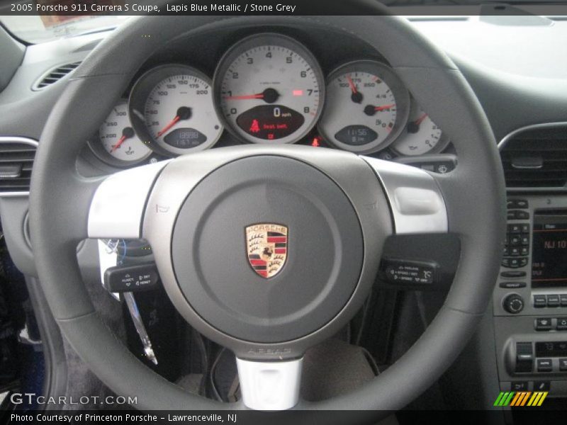 Lapis Blue Metallic / Stone Grey 2005 Porsche 911 Carrera S Coupe