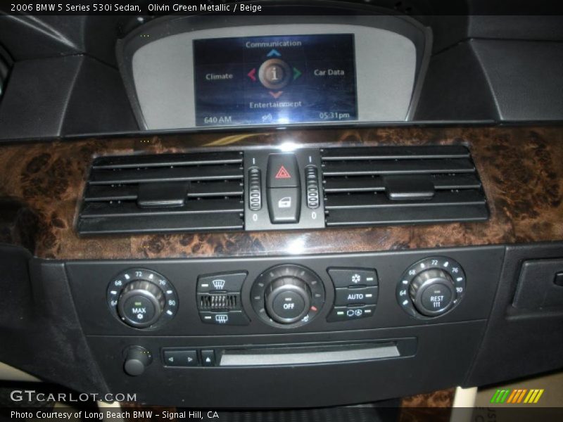 Olivin Green Metallic / Beige 2006 BMW 5 Series 530i Sedan