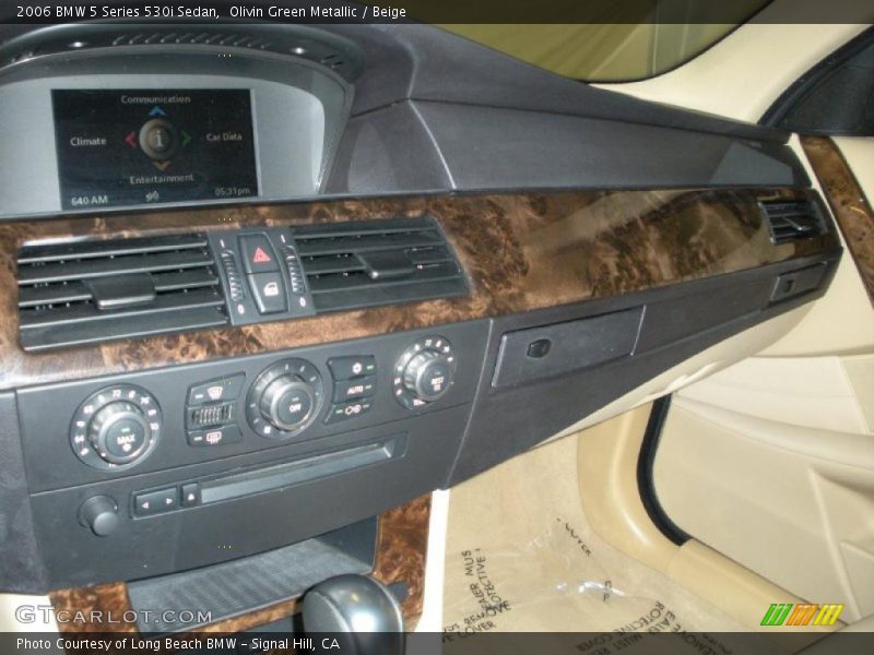 Olivin Green Metallic / Beige 2006 BMW 5 Series 530i Sedan
