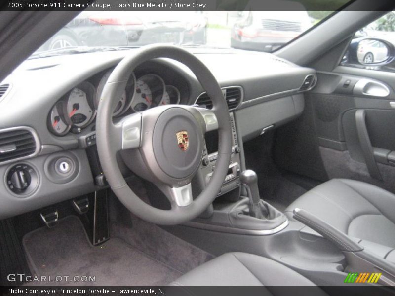 Lapis Blue Metallic / Stone Grey 2005 Porsche 911 Carrera S Coupe
