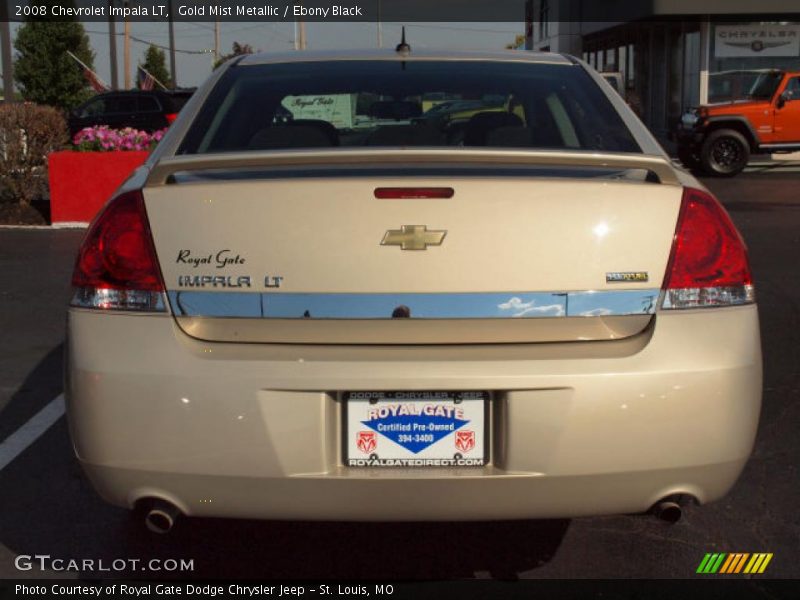 Gold Mist Metallic / Ebony Black 2008 Chevrolet Impala LT