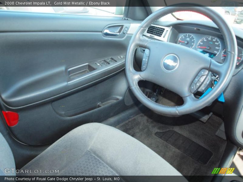 Gold Mist Metallic / Ebony Black 2008 Chevrolet Impala LT