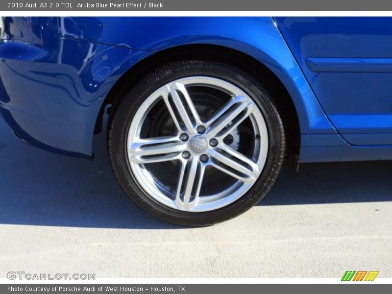 Aruba Blue Pearl Effect / Black 2010 Audi A3 2.0 TDI