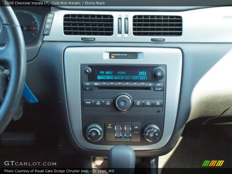 Gold Mist Metallic / Ebony Black 2008 Chevrolet Impala LT