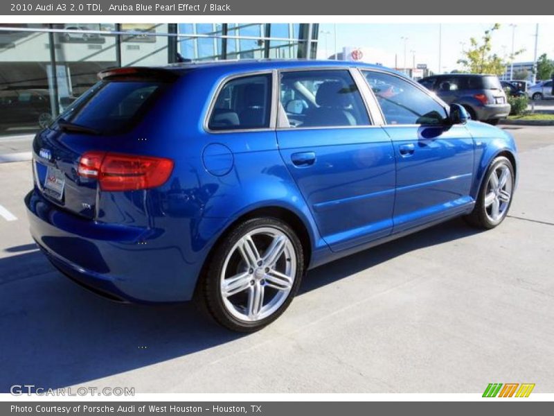 Aruba Blue Pearl Effect / Black 2010 Audi A3 2.0 TDI