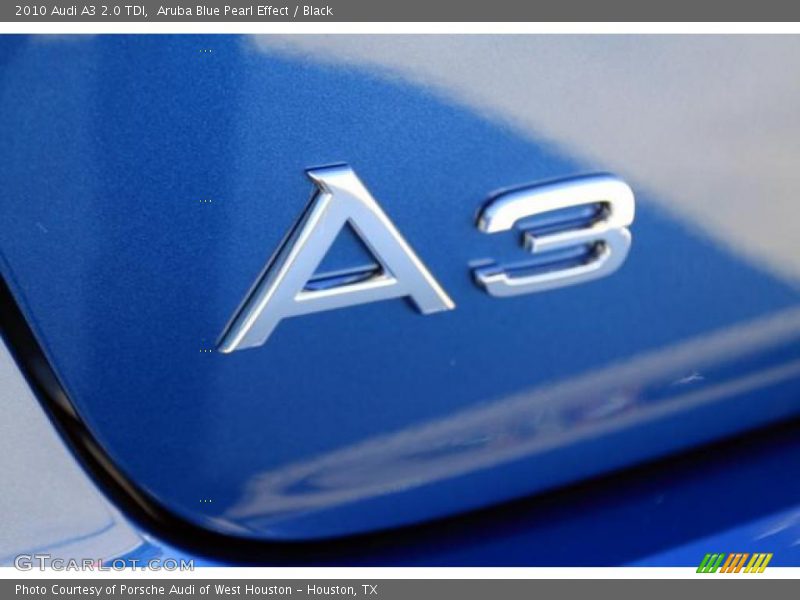 Aruba Blue Pearl Effect / Black 2010 Audi A3 2.0 TDI