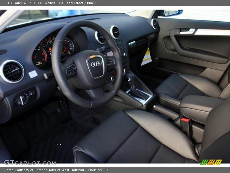 Aruba Blue Pearl Effect / Black 2010 Audi A3 2.0 TDI