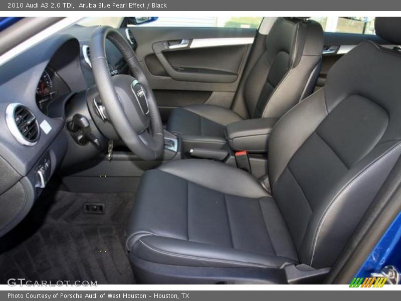 Aruba Blue Pearl Effect / Black 2010 Audi A3 2.0 TDI
