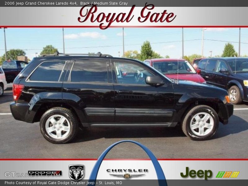 Black / Medium Slate Gray 2006 Jeep Grand Cherokee Laredo 4x4