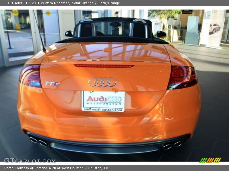 Solar Orange / Black/Orange 2011 Audi TT S 2.0T quattro Roadster