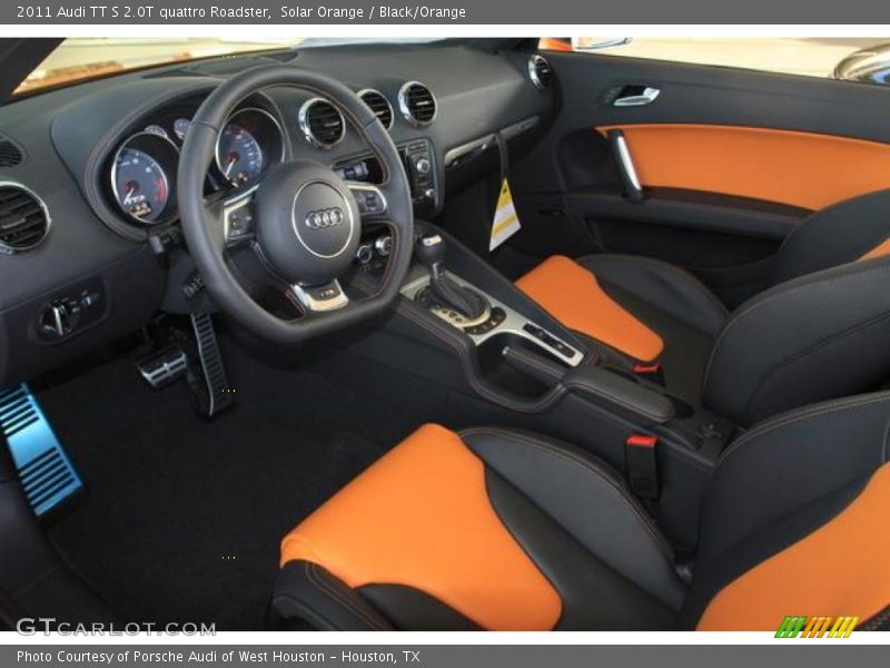 Solar Orange / Black/Orange 2011 Audi TT S 2.0T quattro Roadster