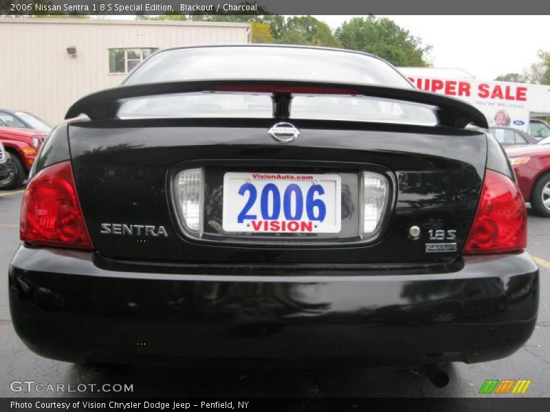 Blackout / Charcoal 2006 Nissan Sentra 1.8 S Special Edition