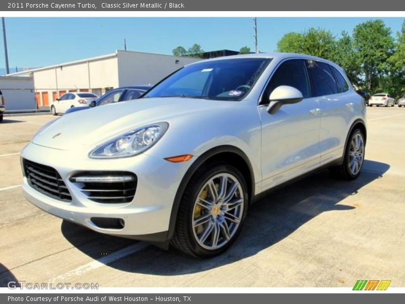 Classic Silver Metallic / Black 2011 Porsche Cayenne Turbo