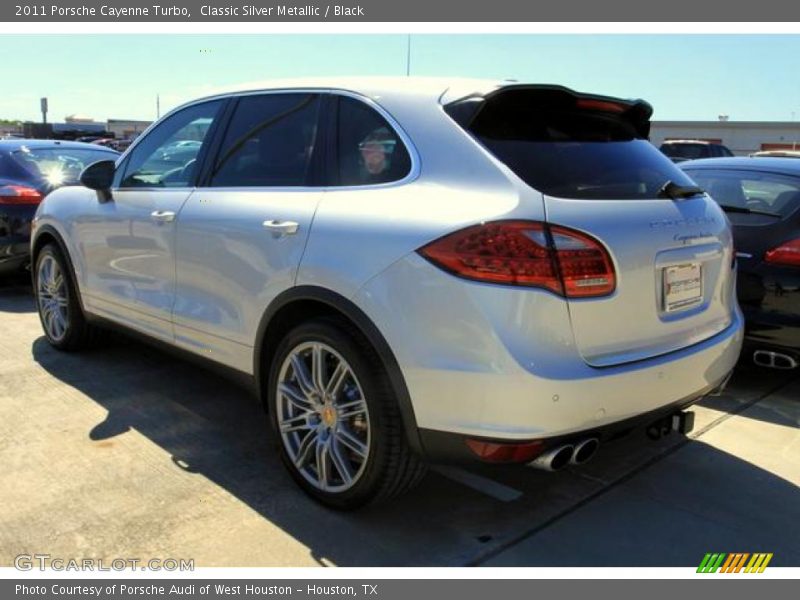 Classic Silver Metallic / Black 2011 Porsche Cayenne Turbo