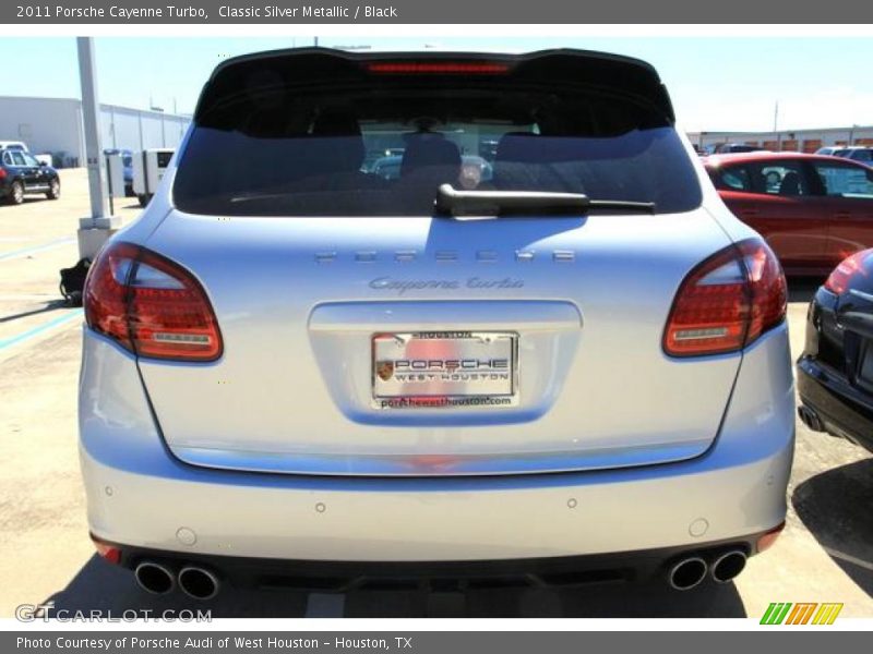 Classic Silver Metallic / Black 2011 Porsche Cayenne Turbo