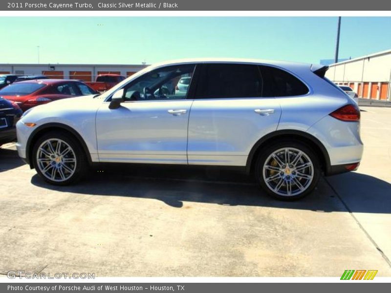 Classic Silver Metallic / Black 2011 Porsche Cayenne Turbo