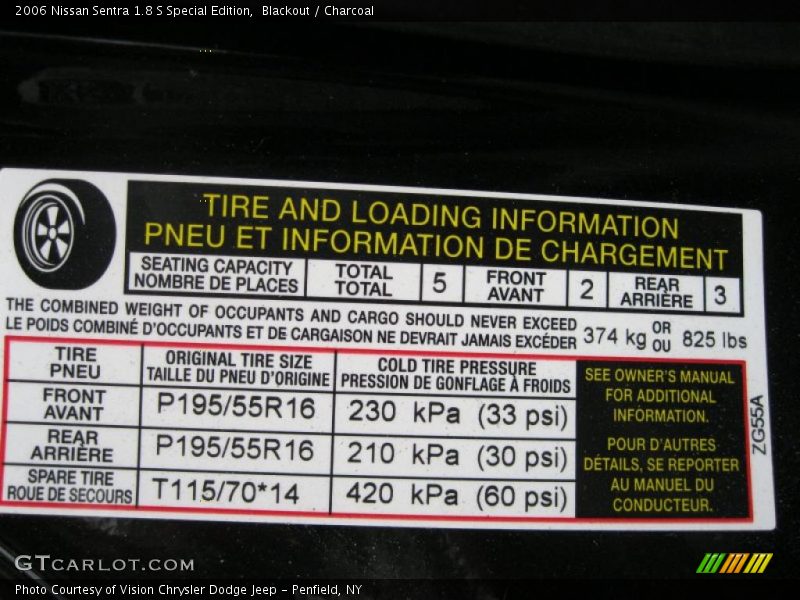 Blackout / Charcoal 2006 Nissan Sentra 1.8 S Special Edition