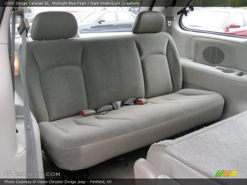 Midnight Blue Pearl / Dark Khaki/Light Graystone 2005 Dodge Caravan SE