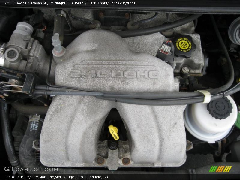 Midnight Blue Pearl / Dark Khaki/Light Graystone 2005 Dodge Caravan SE