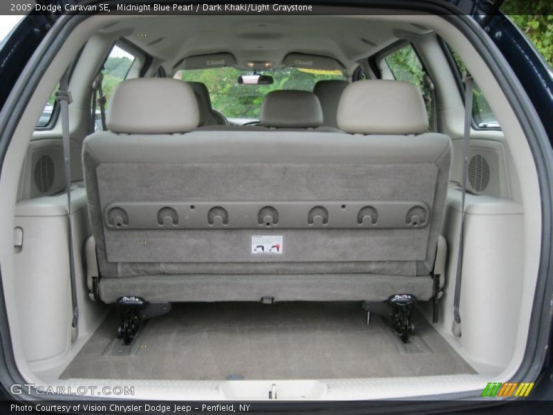 Midnight Blue Pearl / Dark Khaki/Light Graystone 2005 Dodge Caravan SE