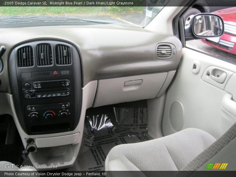 Midnight Blue Pearl / Dark Khaki/Light Graystone 2005 Dodge Caravan SE