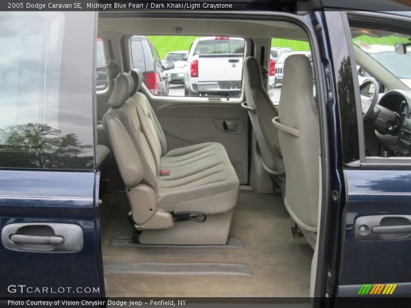 Midnight Blue Pearl / Dark Khaki/Light Graystone 2005 Dodge Caravan SE