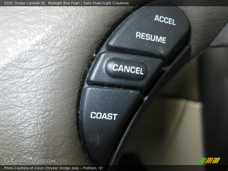 Midnight Blue Pearl / Dark Khaki/Light Graystone 2005 Dodge Caravan SE