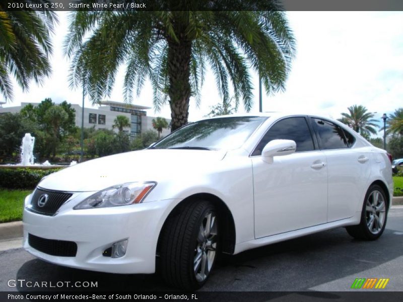 Starfire White Pearl / Black 2010 Lexus IS 250
