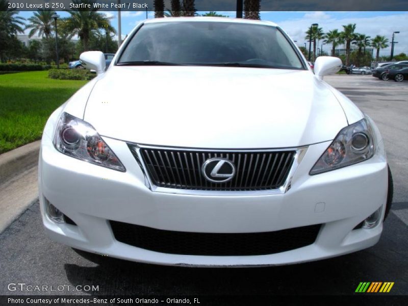 Starfire White Pearl / Black 2010 Lexus IS 250