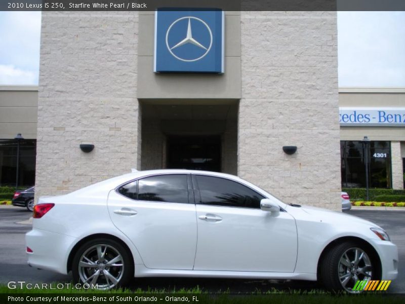 Starfire White Pearl / Black 2010 Lexus IS 250