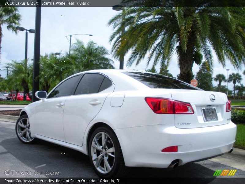 Starfire White Pearl / Black 2010 Lexus IS 250
