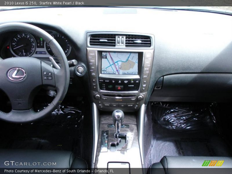 Starfire White Pearl / Black 2010 Lexus IS 250