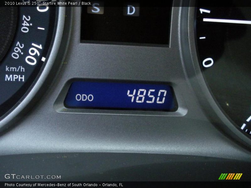 Starfire White Pearl / Black 2010 Lexus IS 250